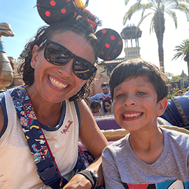 Garrett and his mom.