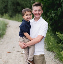 Aurit brothers smile. 