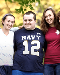 A photo of Daniel Crush and his sisters.