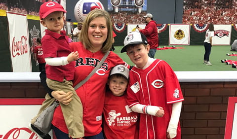 Kristy and her boys.