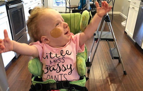 Anna reaches 1-year milestone.