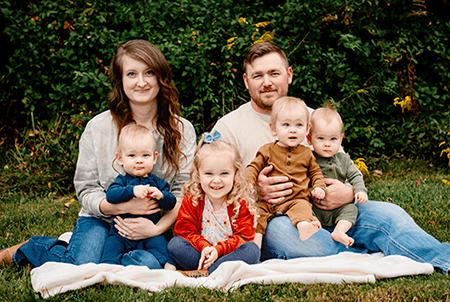 Cravens family smiles.