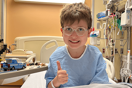 Harding gives a thumbs up.