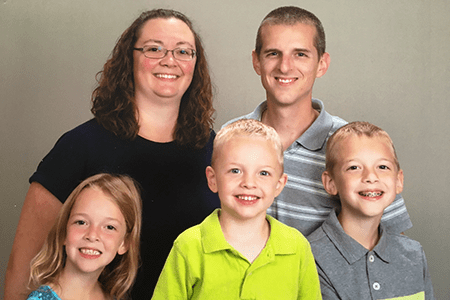 Jill and her family.