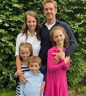 George and his family.