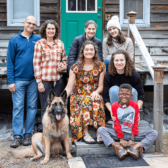 James and his family.