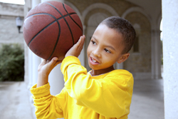 An improved quality of life for children with asthma includes playing sports.