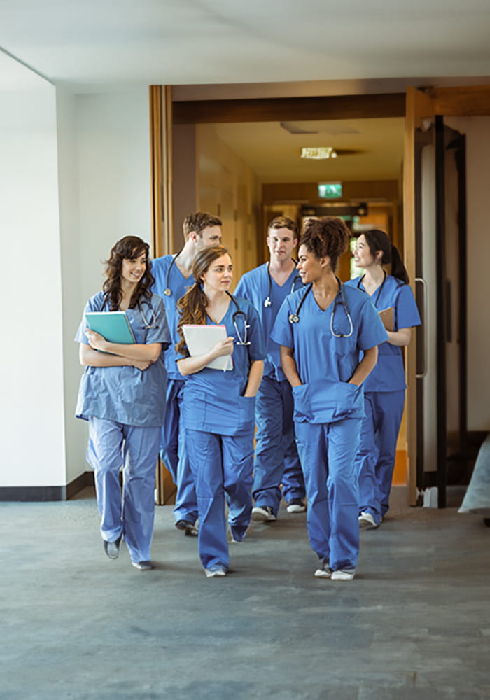 A group of medical students