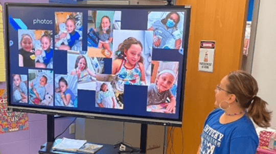 Addison's presentation to her classmates.