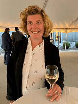 Zoe at a family wedding.