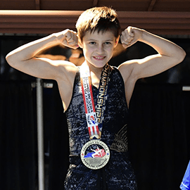 Finland with his medal.