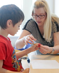 Handwriting is one of several fine motor skills taught through this therapy, available through one-on-one sessions, group therapy and intensive therapy programs.