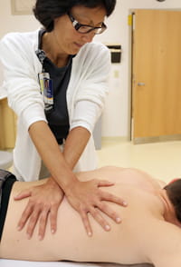 Myofascial release is provided by pediatric-trained occupational and physical therapists as part of holistic care.