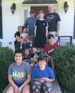 Campbell and her family.