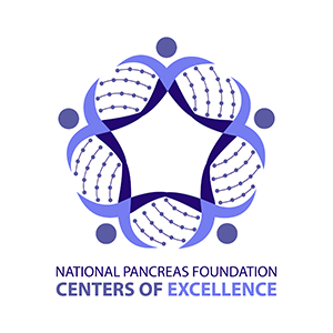 National Pancreas Foundation Center of Excellence logo.