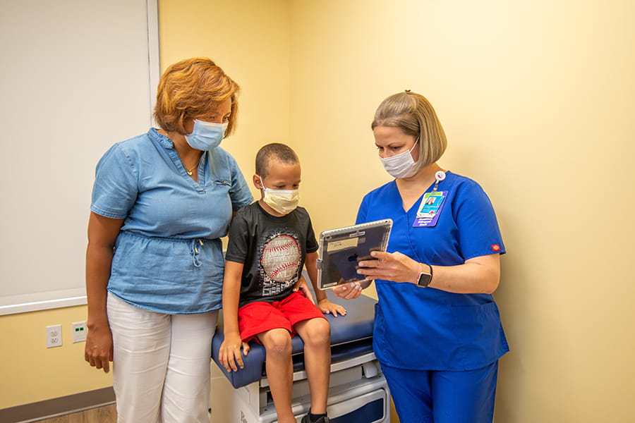This is a photo of a visit to Cincinnati Children's.