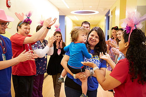 Some of the experienced, caring staff at the Proton Therapy Center at Cincinnati Children's.