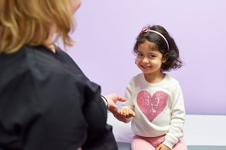 Nurse with a patient.