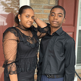 Jair and his mom, Janay.