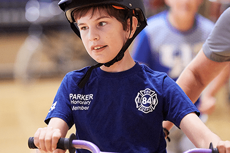 An image of a patient with a traumatic brain injury (TBI).