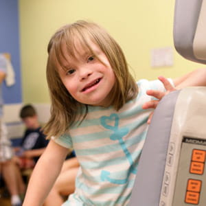 A patient in our Upper Airway clinic. 