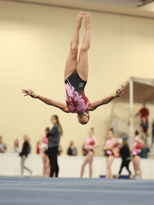 Leighton during a competition.