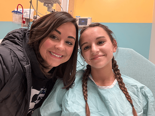 Leighton and her mom, Shawn.