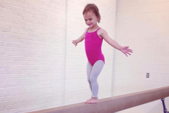 Leighton's early days of gymnastics.