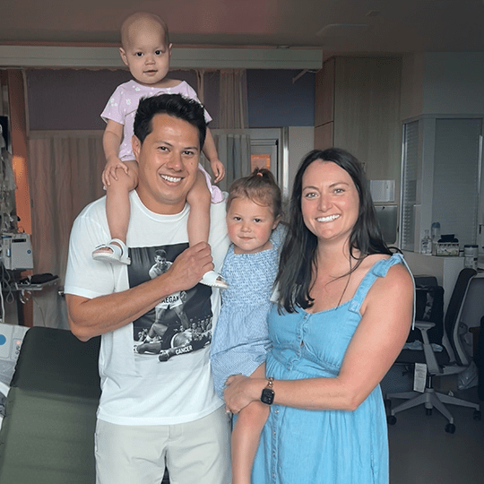 Raegan and her family.