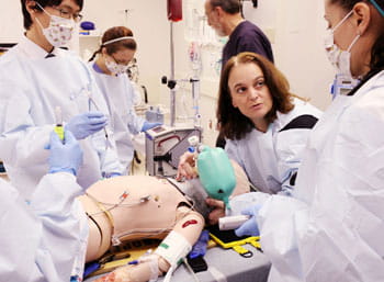 Simulation trauma scenarios provide ideal training situations.