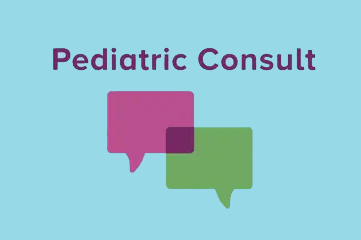 Pediatric Consult Podcast graphic.