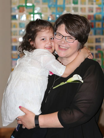 Amy Delgado and her daughter Lily.