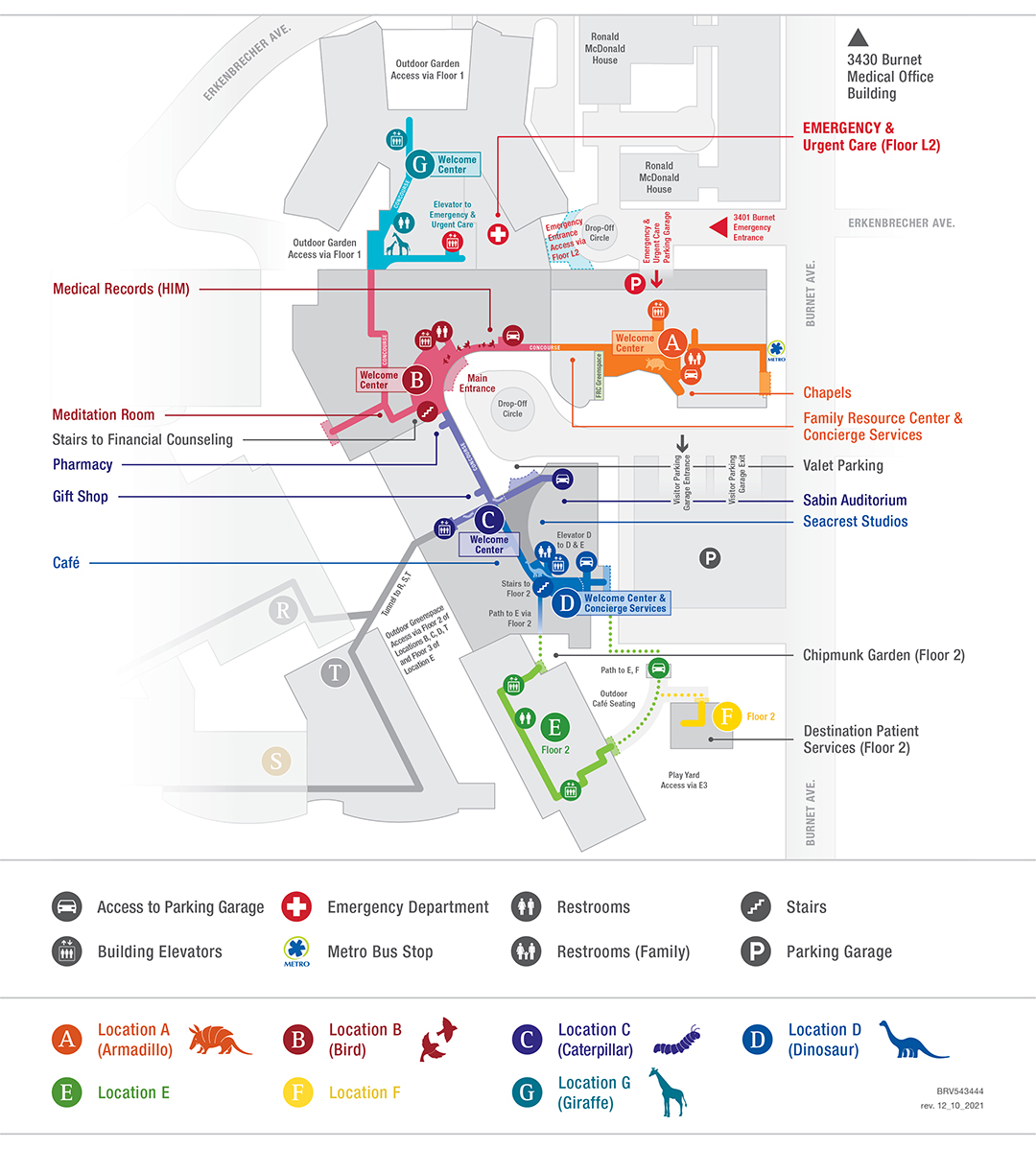 Main On The Map Map Of The Main Concourse At Cincinnati Children's
