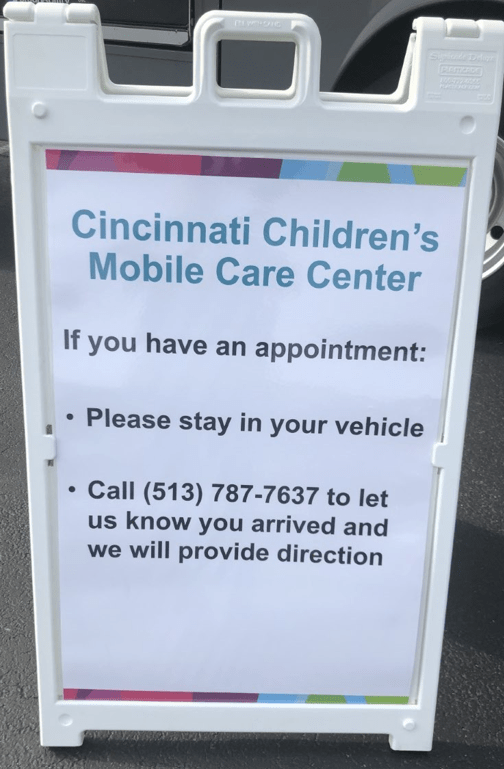 Mobile Care Center Sign